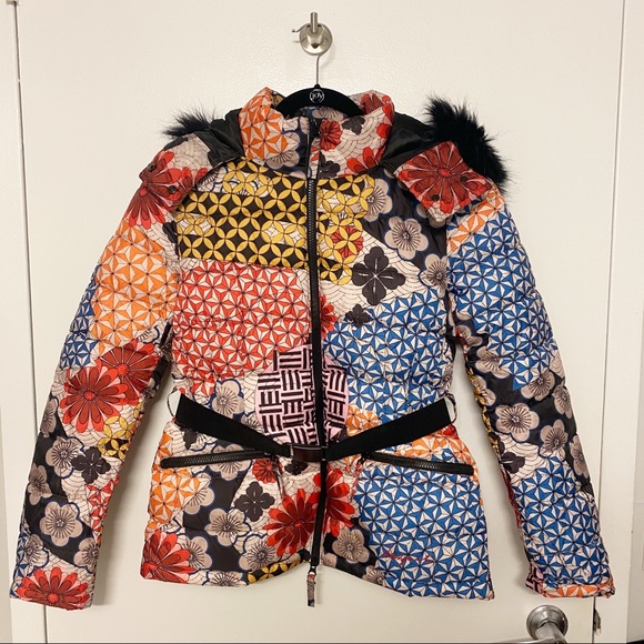 Desigual Patterned Puffer Coat - Picture 2 of 6